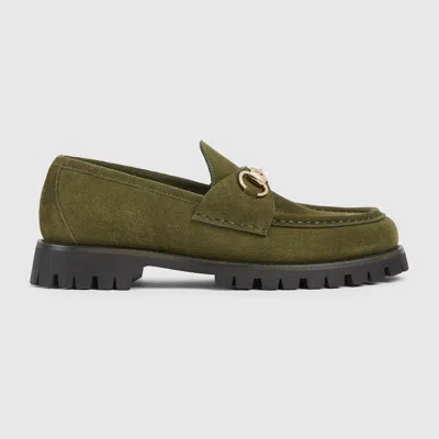Gucci Women's Loafer With Horsebit In Green