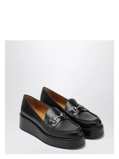 Gucci Platform Loafer With Horsebit Detail In Black