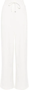 Gucci Interlocking G Cotton Jersey Wide-leg Pants In White