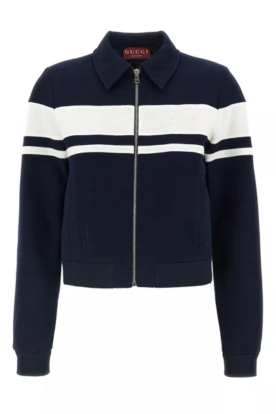 GUCCI GUCCI WOMEN LOGO EMBROIDERY SWEATSHIRT