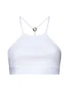 Gucci Women Logo-plaque Jersey Crop Top In White