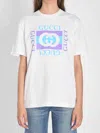 Gucci Women Logo Cotton T-shirt In White