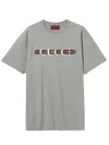 Gucci Cotton Jersey T-shirt With Print In Gray