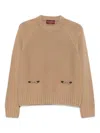 Gucci Womens Horsebit Raglan-sleeves Wool And Cashmere Jumper Dusty Dark Grey Mc In Brown