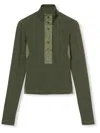 Gucci Cotton Rib Long-sleeve T-shirt In Green