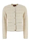 Gucci Women Checked Cardigan In Neutral