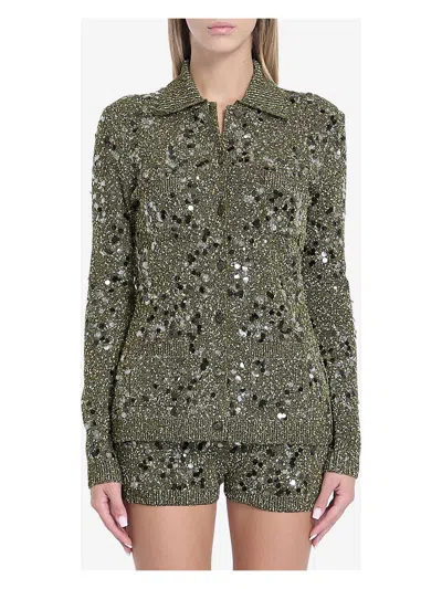 GUCCI WOMEN'S L/S POLO/NK CRDGN FANCY FINE V T-SHIRT