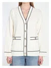 Gucci Incrocio Gg Ribbed-knit Cardigan