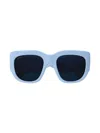 Gucci Women's Marmont Monocolor 53mm Squared Sunglasses In Light Blue Dark Grey