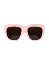Gucci Gg Plastic Butterfly Sunglasses In Pink Dark Grey