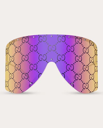 Gucci Women's Mask Frame Sunglasses In Multicolor
