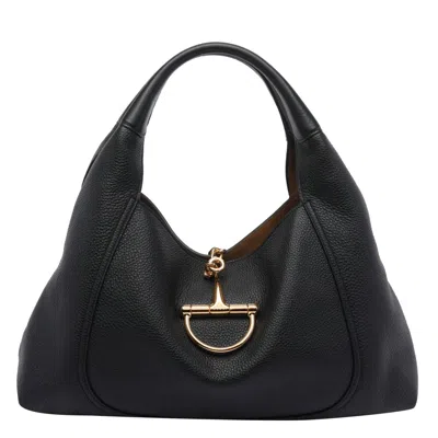Gucci Women Maxi Softbit Shoulder Bag In Black