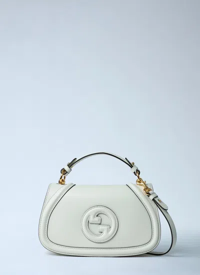 Gucci Women Medium Blondie Handbag In White