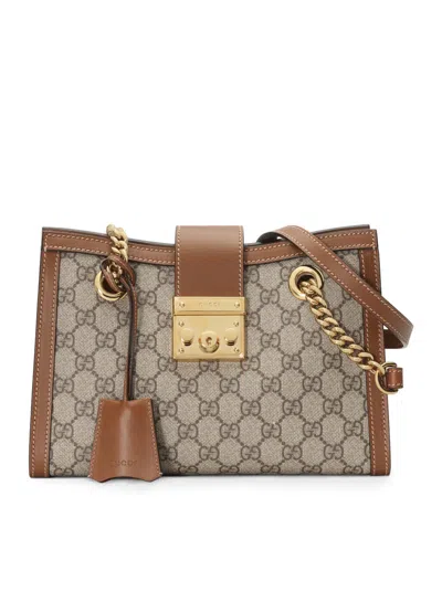 Gucci Women Medium Padlock Shopping Bag In White
