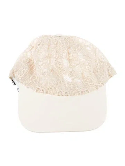Pre-owned Gucci Women's Mesh Baseball Cap In Neutral