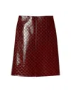 GUCCI GUCCI WOMEN MIDI SKIRT WITH EMBOSSED GG MOTIF