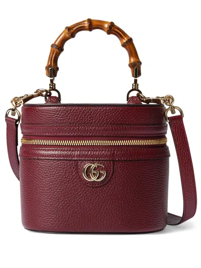 Gucci Women Mini Bamboo Bag In Red