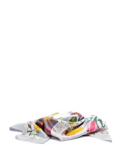 Gucci Mini Blocks Flora Foulard In Multi