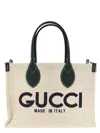 Gucci Mini Logo Shopping Bag Tote Bag Multicolor In Neutral