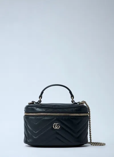 Gucci Women Mini Vanity Gg Marmont Bag In Black