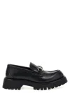 Gucci Black Calf Leather Loafers Clamp In Black