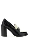 Gucci Stylish Two-tone Loafers Block Heel In Multi