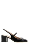 Gucci Lady Patent Bit Slingback Pumps In Black