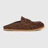 Gucci Women's Mule With Double G In Brown