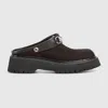 Gucci Gum Horsebit Belt Mules In Brown