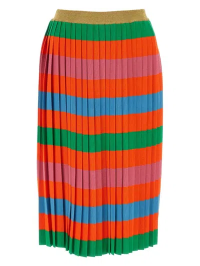 GUCCI WOMEN'S MULTICOLOR VISCOSE BLEND SKIRT | SIZE MEDIUM | 743210XKC8I COLOR 7548