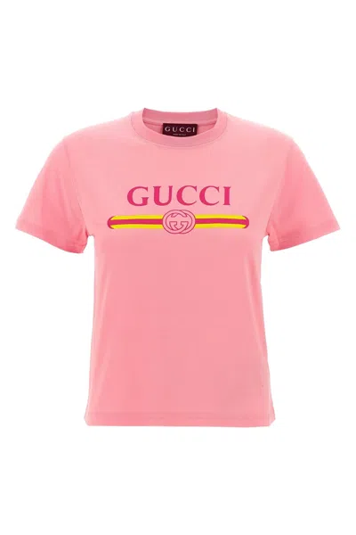 Gucci Women 'new 70s' T-shirt In Pink