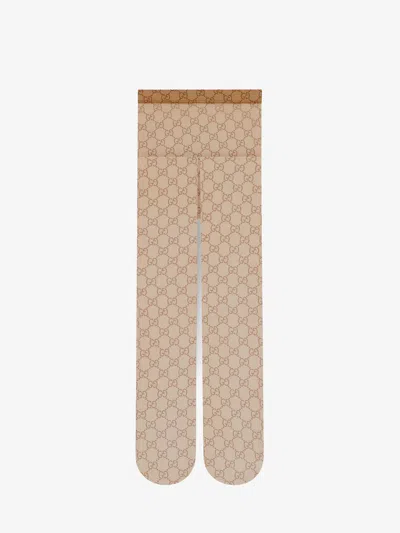 GUCCI GUCCI WOMEN NYLON TIGHTS WITH ALL-OVER GG MOTIF