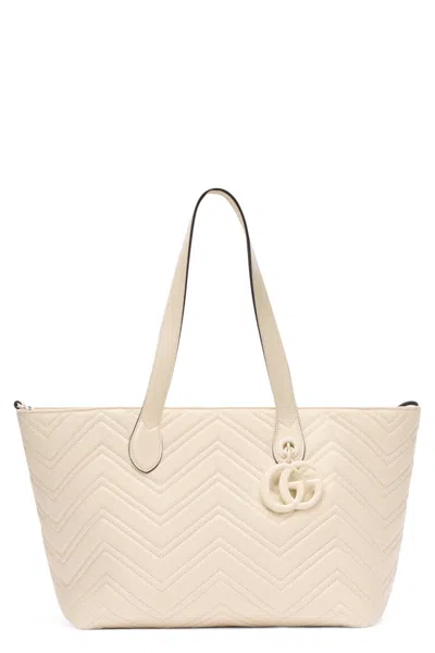 Gucci Women Off White Gg Marmont Large Tote, Onesize Luxury Totes For Women Darveys In Neutral
