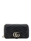Gucci Women Gg Marmont Mini Shoulder Bag In Black