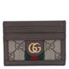 Gucci Women Ophidia Card Case In Gg Supreme