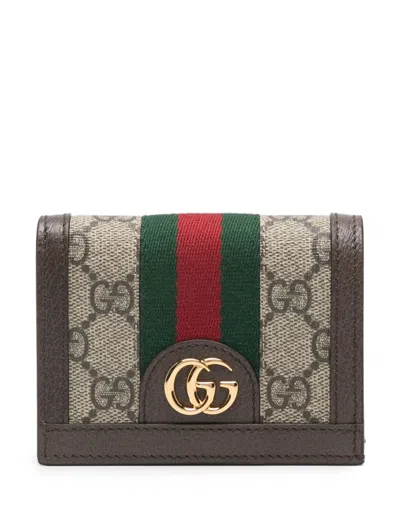 Gucci Women Ophidia Card Case In Multi