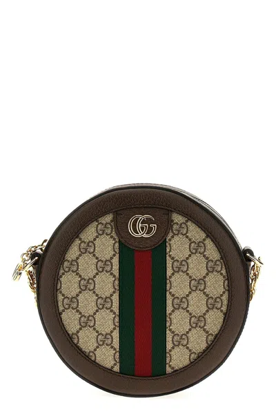 Gucci Ophidia Mini Bag In Brown