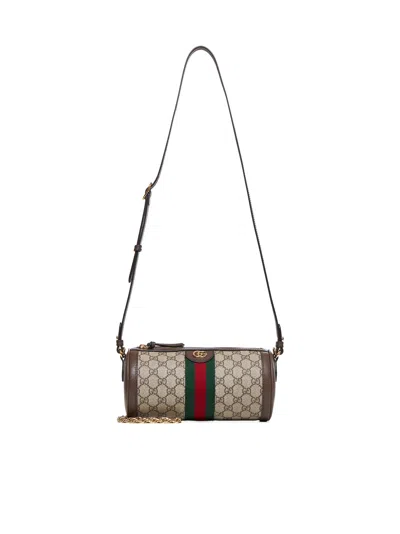 Gucci Women Ophidia Gg Fabric Cylinder Bag
