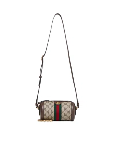 Gucci Women Ophidia Gg Fabric Cylinder Mini Bag