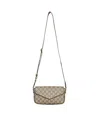 Gucci Beige And Ebony Ophidia Mini Polyurethane Shoulder Bag In Multi