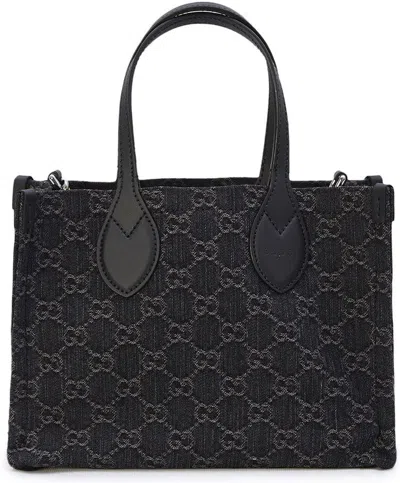 Gucci Women's Ophidia Gg Shopping Bag In Black