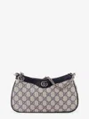 Gucci Women Ophidia Gg Supreme Fabric And Leather Shoulder Bag