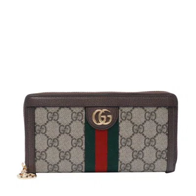 Gucci Women Ophidia Gg Zipped Wallet In White