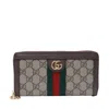Gucci Women Ophidia Gg Zipped Wallet In White