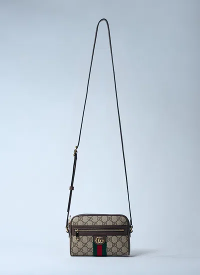 Gucci Women Ophidia Mini Crossbody Bag In Brown
