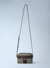 Gucci Women Ophidia Mini Crossbody Bag In Brown