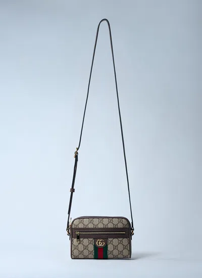Gucci Women Ophidia Mini Crossbody Bag In Brown