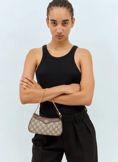 Gucci Women Ophidia Mini Shoulder Bag In White