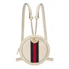 Gucci Women Ophidia Mini Zaino White Leather Backpack