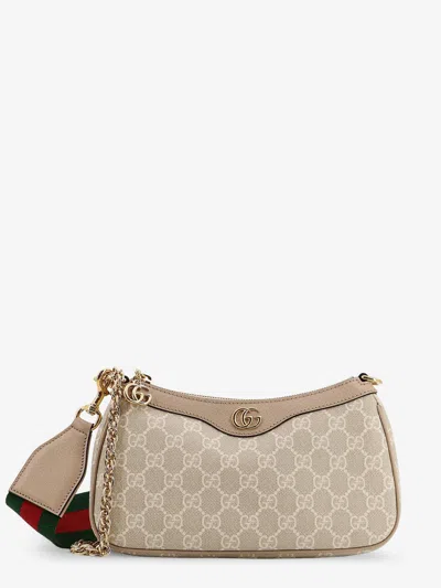 Gucci Women Ophidia Shoulder Bag In Gg Supreme Fabric And Leather